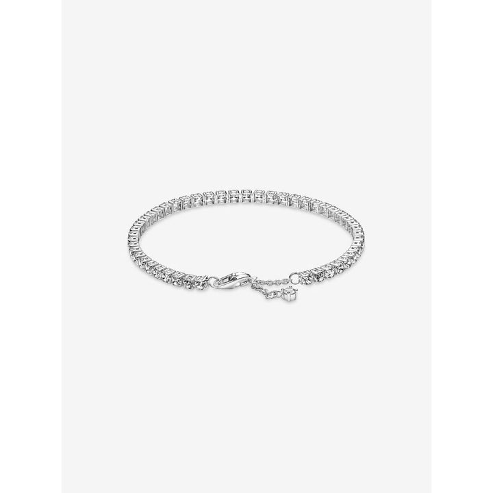Pandora Sterling Silver Sparkling Tennis Bracelet Image 5