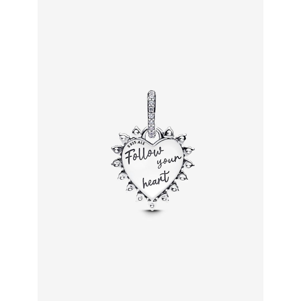 Pandora Sterling Silver Spinnable Arrow Heart Dangle Charm Image 4