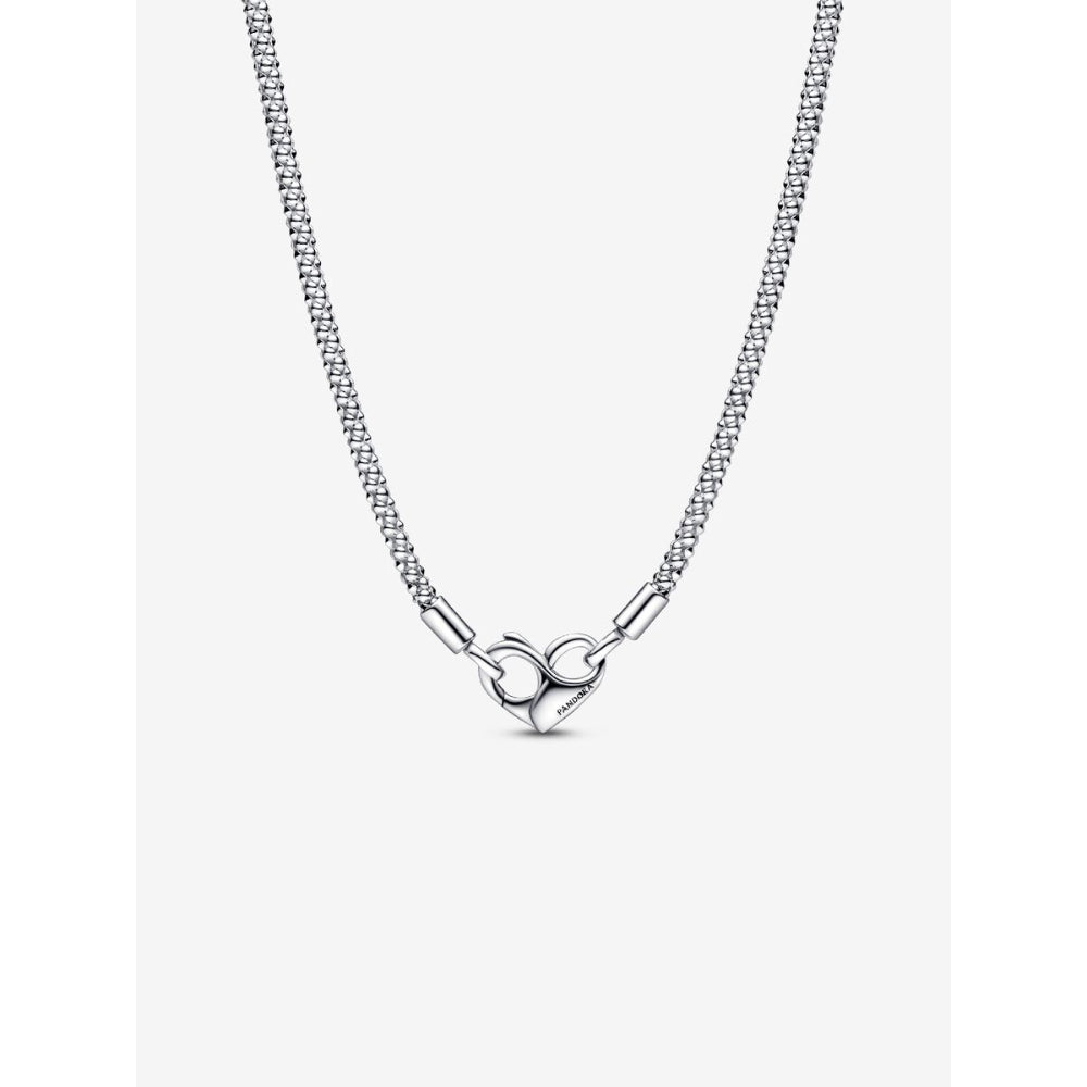 Pandora Sterling Silver Studded Chain Necklace Image 1