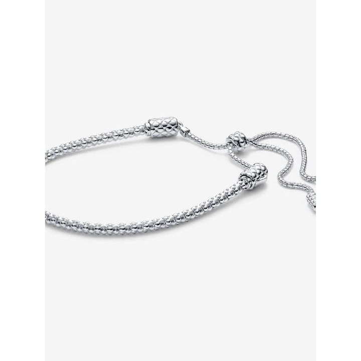 Pandora Sterling Silver Studded Chain Slider Bracelet Image 1