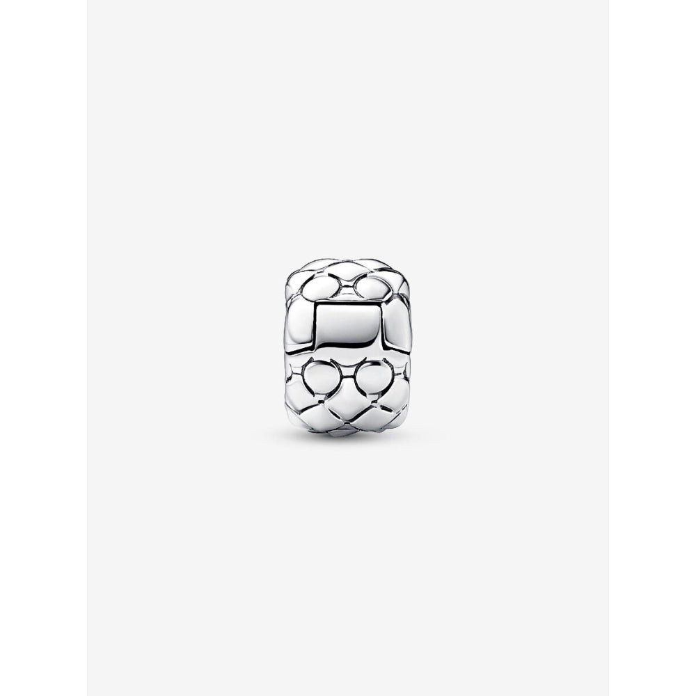 Pandora Sterling Silver Studded Clip Charm Image 4