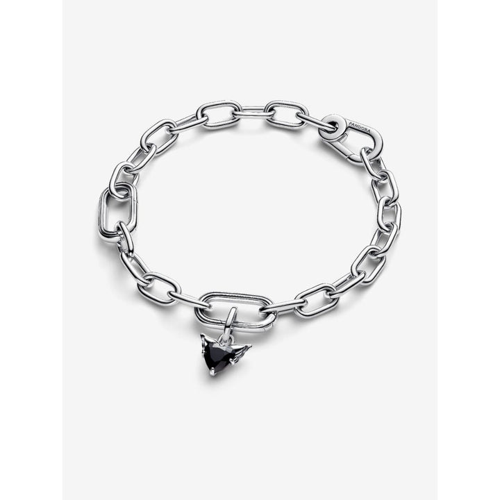 Pandora Sterling Silver Winged Heart Mini Dangle Charm Image 6