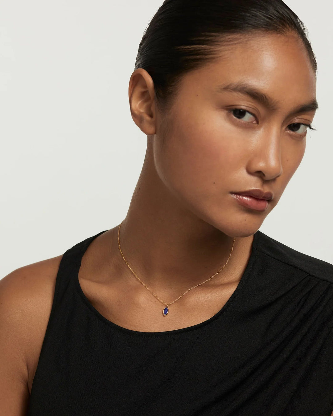 PDPAOLA Gold Lapis Lazuli Nomad Necklace - MococoPDPAOLACO01 - 680 - U8435511747212Necklaces