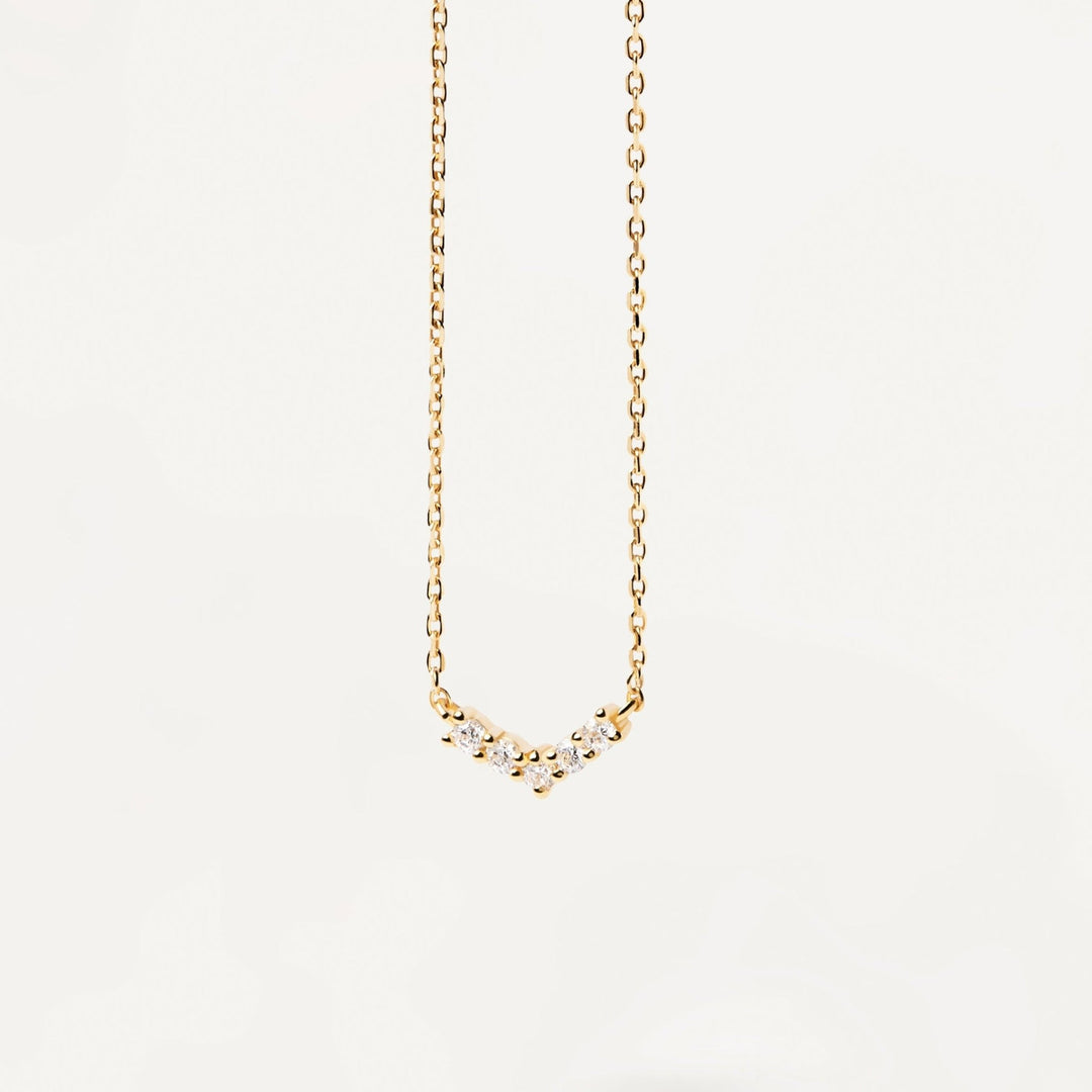 PDPAOLA Gold Mini Crown Necklace - MococoPDPAOLACO01 - 485 - U8435511726422Necklaces