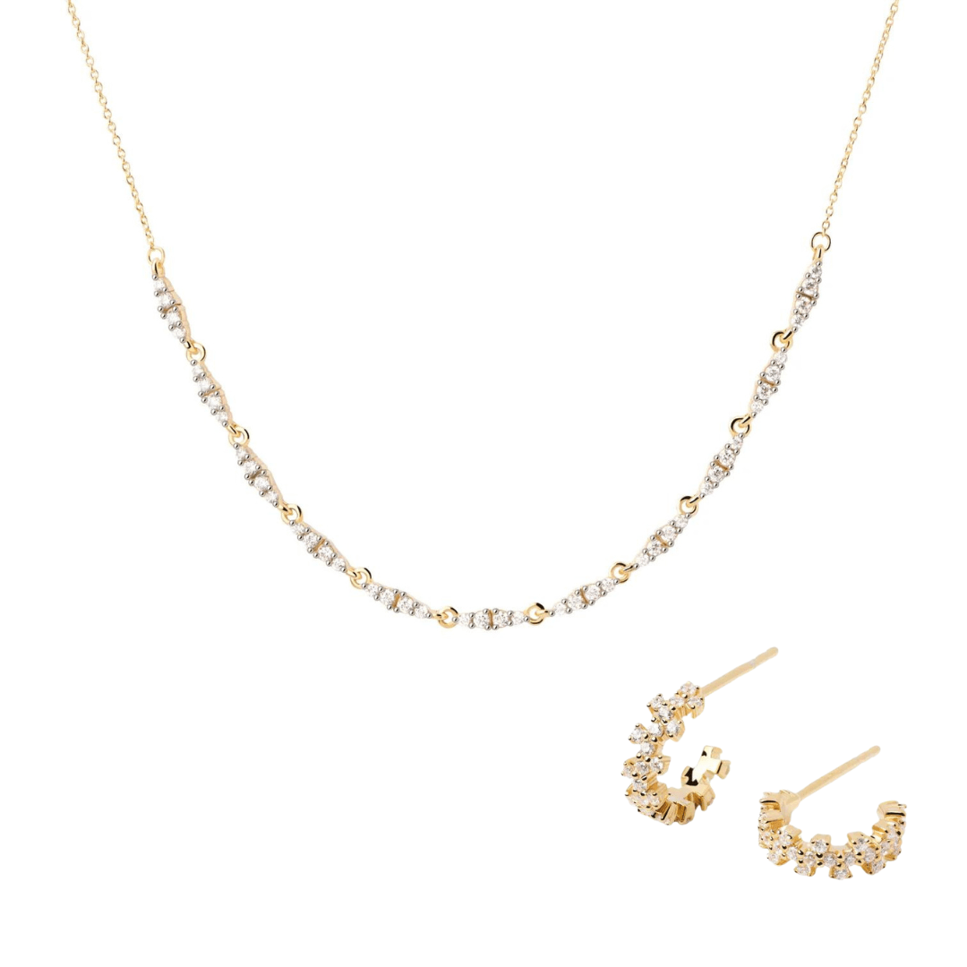PDPAOLA Gold Spice & Little Crown Earrings & Necklace Set - MococoPDPAOLAJewellery Sets