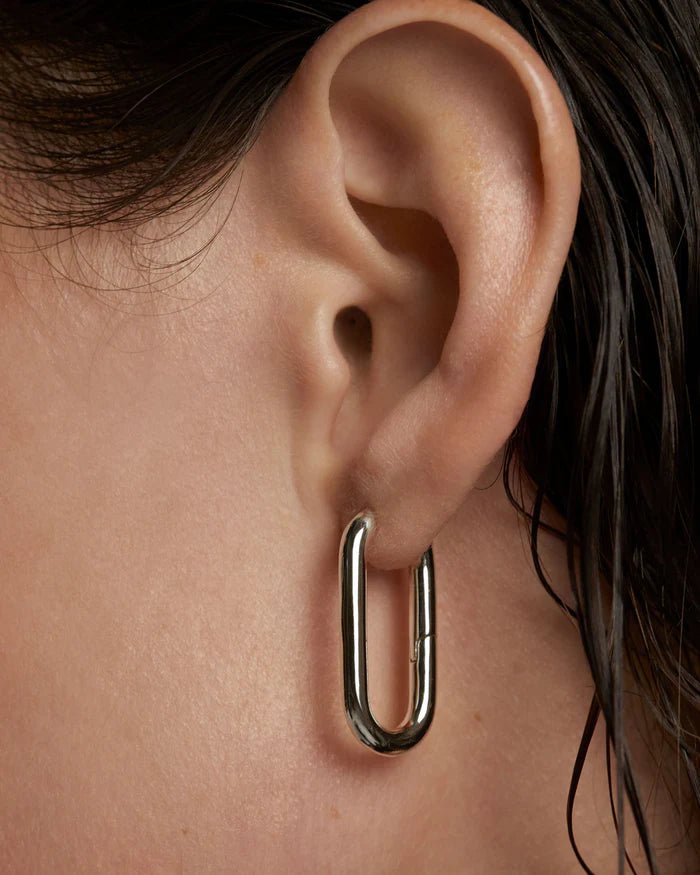 PDPAOLA Silver Beat Hoop Earrings - MococoPDPAOLAAR02 - 923 - UEarrings