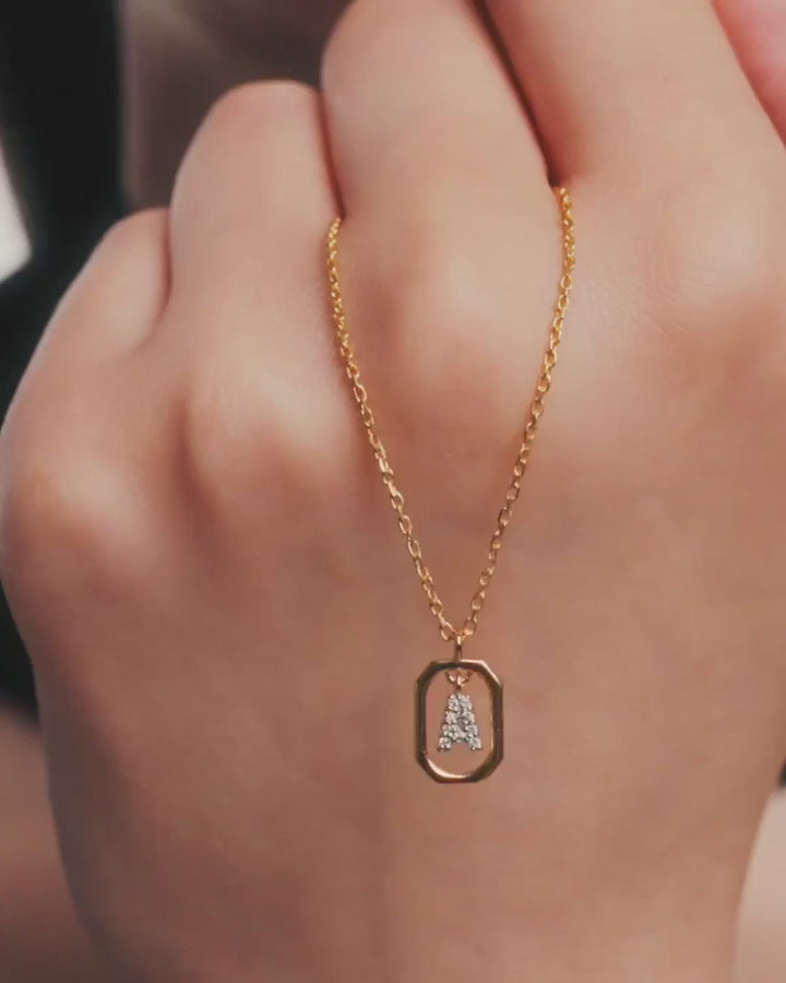 PDPAOLA Gold Mini Letter A-Z Necklaces