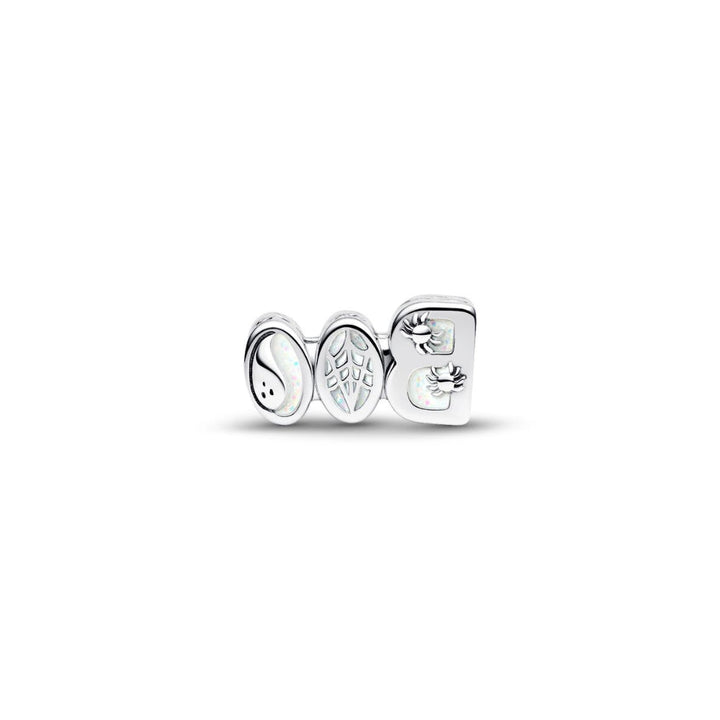 Sterling Silver Boo Clear Cubic Zirconia and Glow In The Dark Enamel Charm image 4
