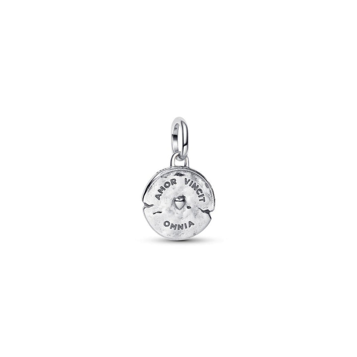 Sterling Silver Medallion Heart with Clear Cubic Zirconia image 6