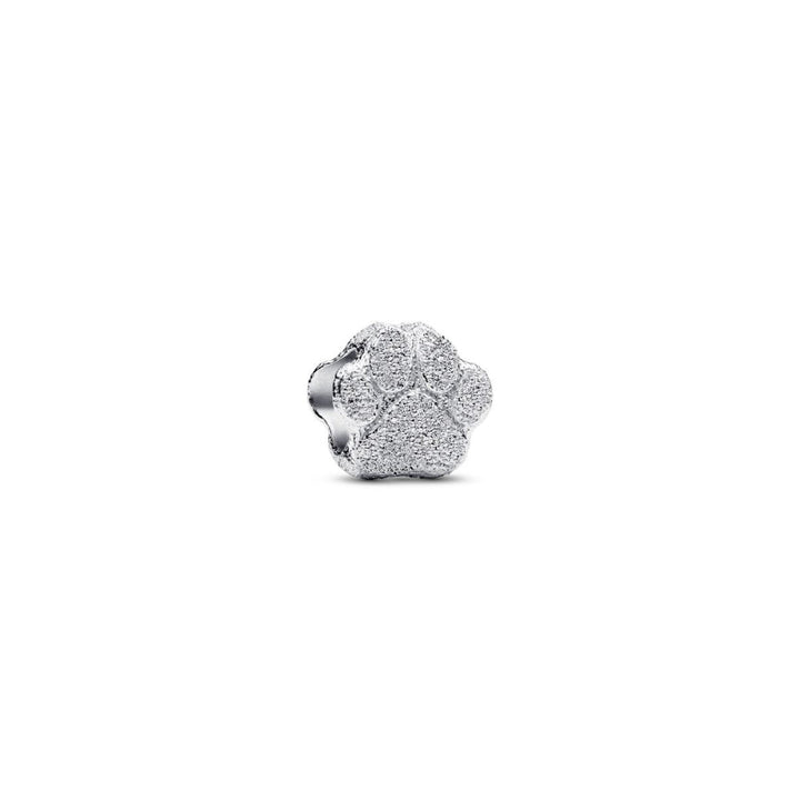 Sterling Silver Textured Paw Mini Charm image