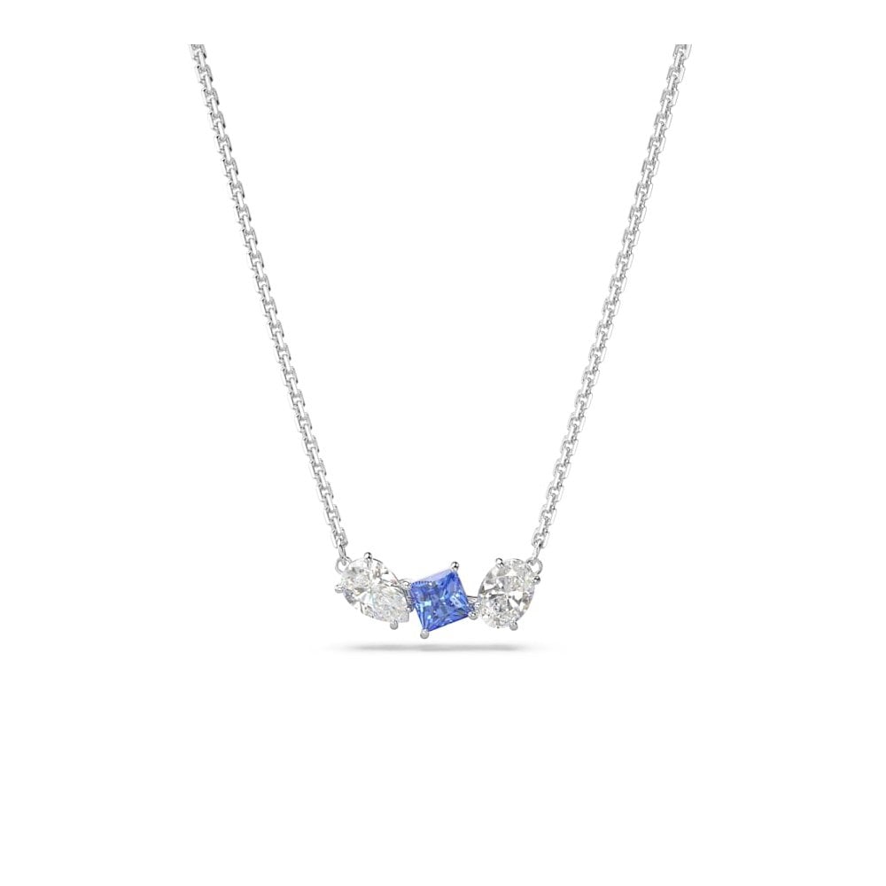 Swarovski Silver Mesmera Blue Necklace