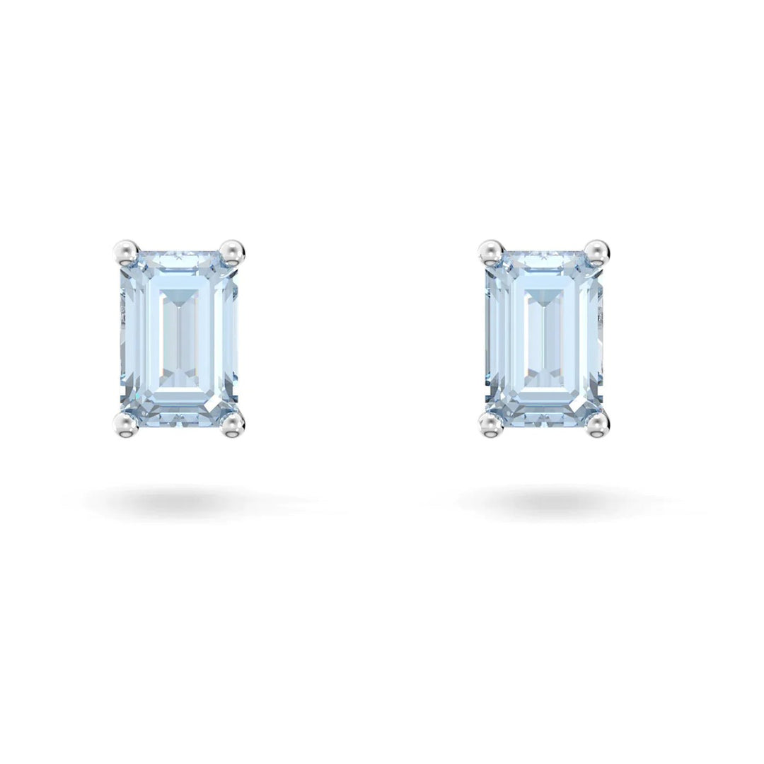 Swarovski Silver Chroma Blue Oblong Stud Earrings - MococoSwarovski56391349009656391341Earrings