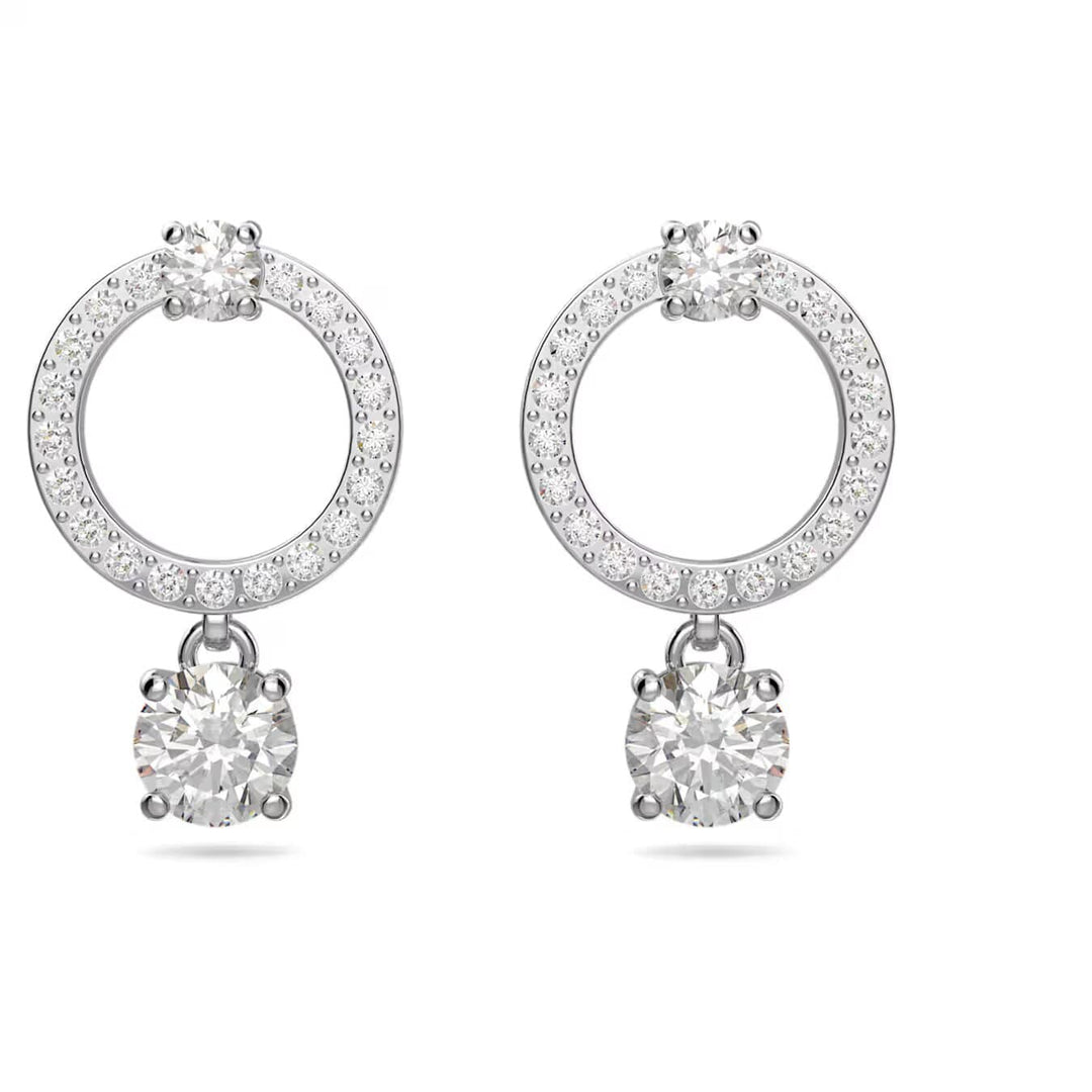 Swarovski Silver Constella Circle Hoop Earrings - MococoSwarovski55632789009655632780Earrings