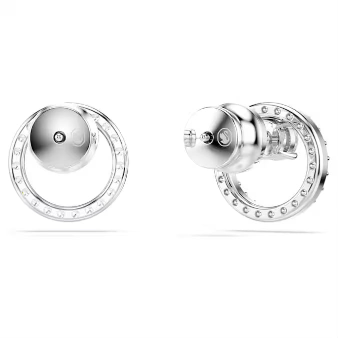 Swarovski Silver Constella Round Cut Stud Earrings