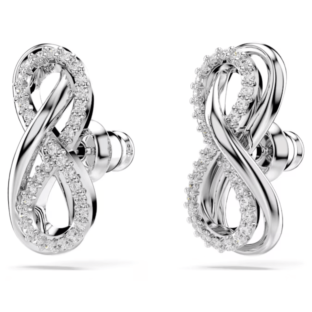 Swarovski Silver Hyperbola Infinity Intertwined Stud Earrings - MococoSwarovski56872699009656872697Earrings