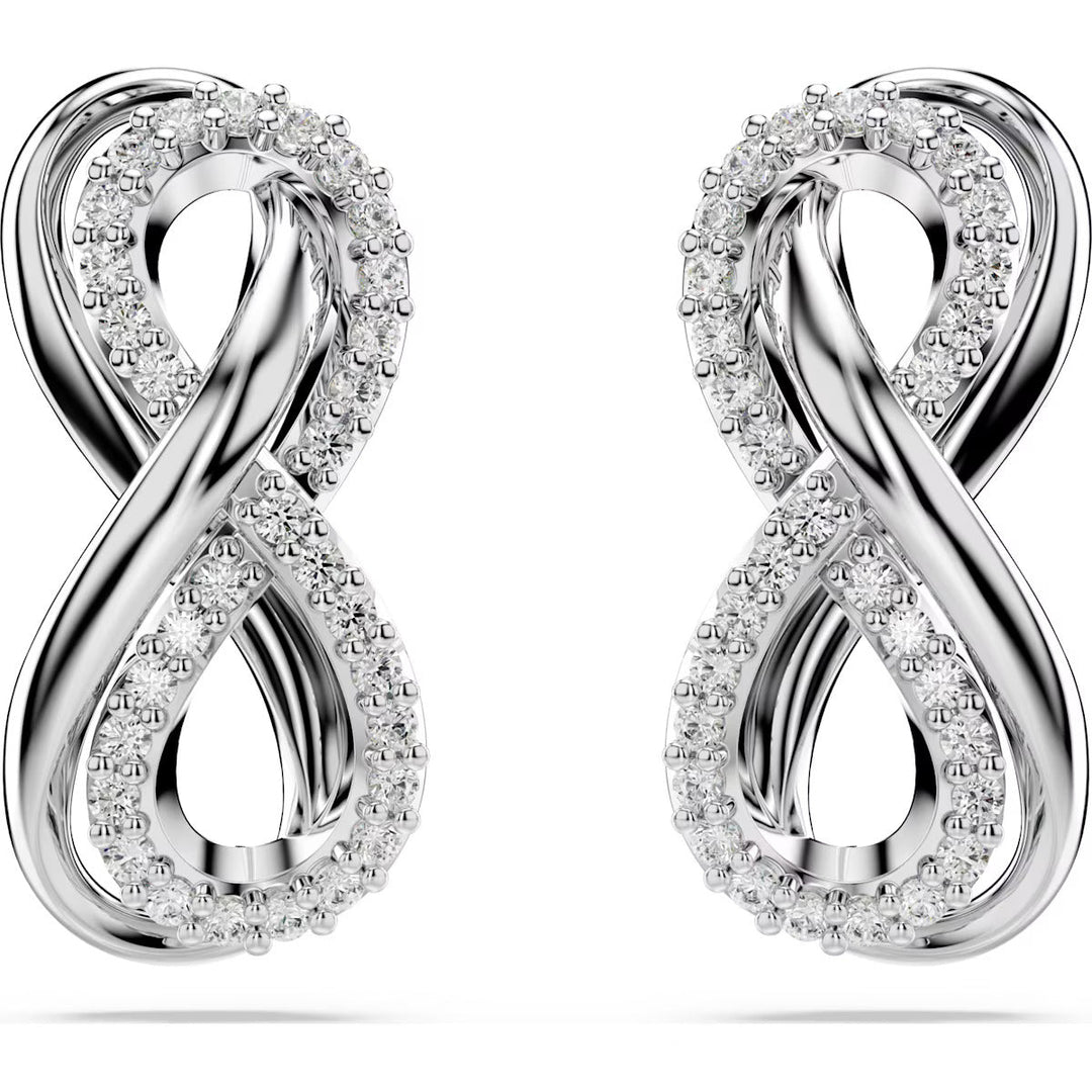 Swarovski Silver Hyperbola Infinity Intertwined Stud Earrings - MococoSwarovski56872699009656872697Earrings