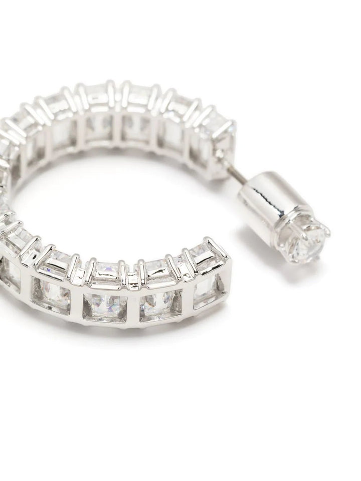 Swarovski Silver Matrix Octagon Cut Hoop Earrings - MococoSwarovski56126739009656126738Earrings