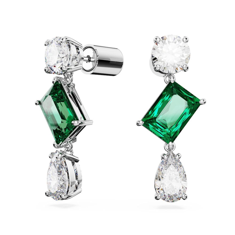 Swarovski Silver Mesmera Green Drop Earrings - MococoSwarovski56658789009656658789Earrings