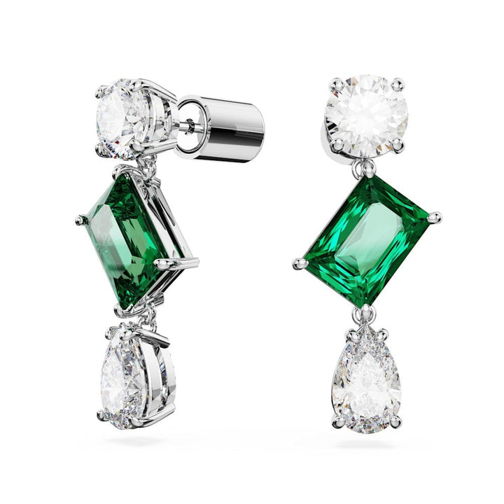 Swarovski Silver Mesmera Green Drop Earrings - MococoSwarovski56658789009656658789Earrings
