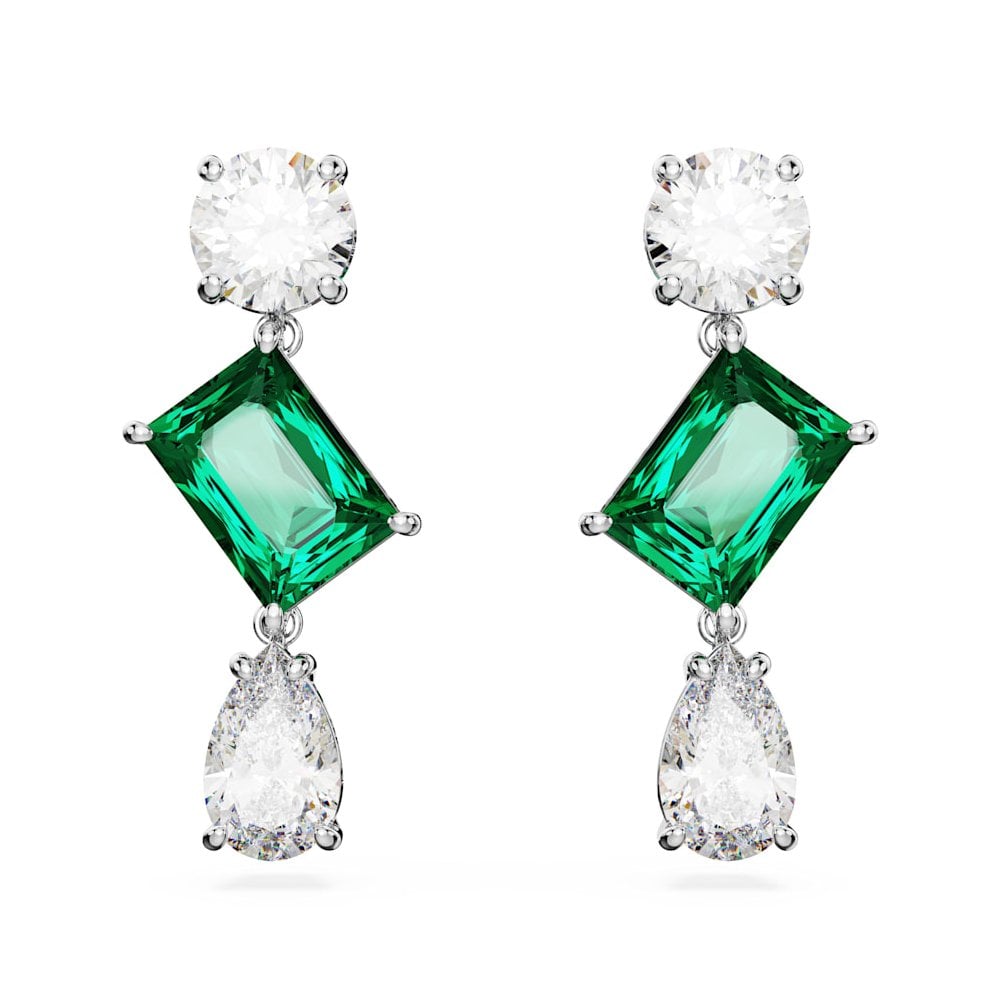 Swarovski Silver Mesmera Green Drop Earrings - MococoSwarovski56658789009656658789Earrings
