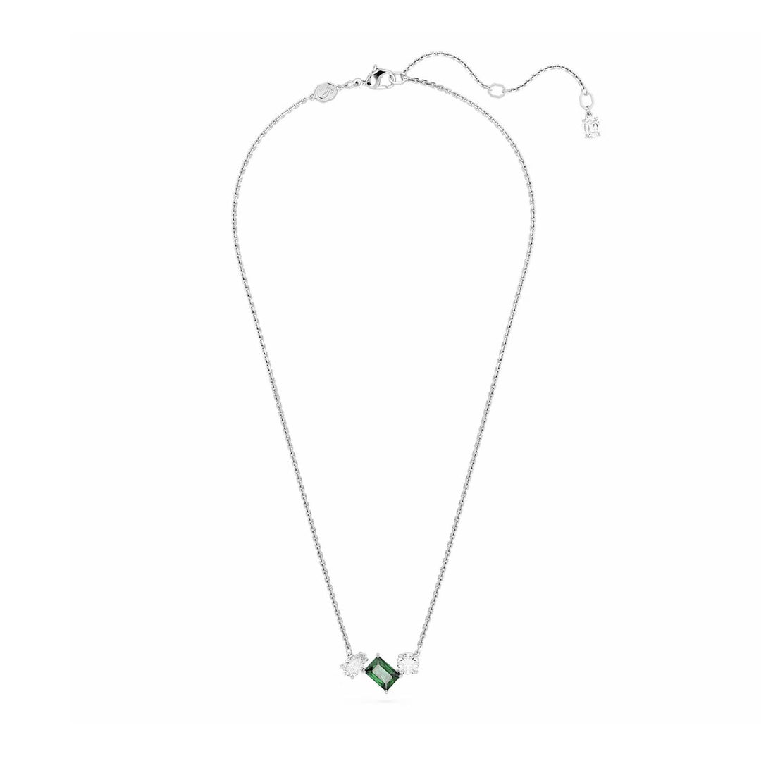 Swarovski Silver Mesmera Mixed Cut Green Necklace - MococoSwarovski56682789009656682784Necklaces
