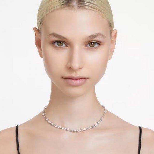 Swarovski Silver Mesmera Mixed Cut Scattered Necklace - MococoSwarovski56769899009656769898Necklaces
