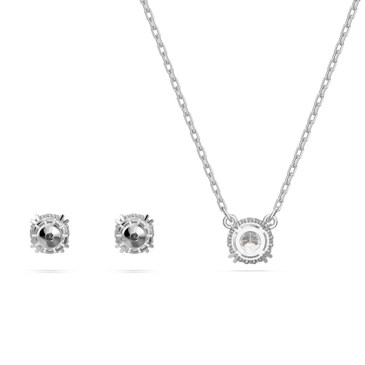 Swarovski Silver Stilla Round Cut Necklace & Earring Set - MococoSwarovski56476639009656476635Necklaces