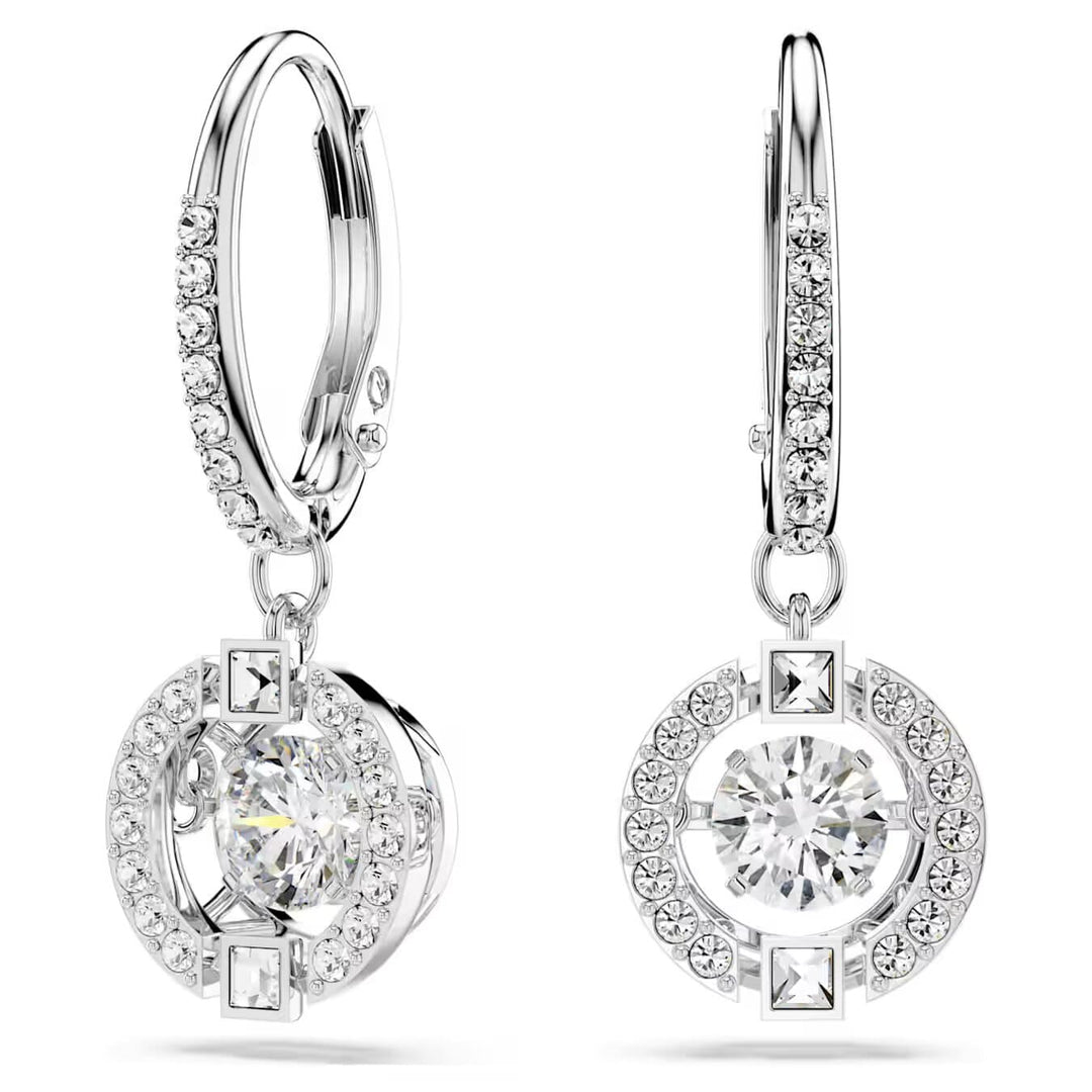 Swarovski Silver Una Sparkling Dance Drop Earrings - MococoSwarovski55046529009655046525Earrings