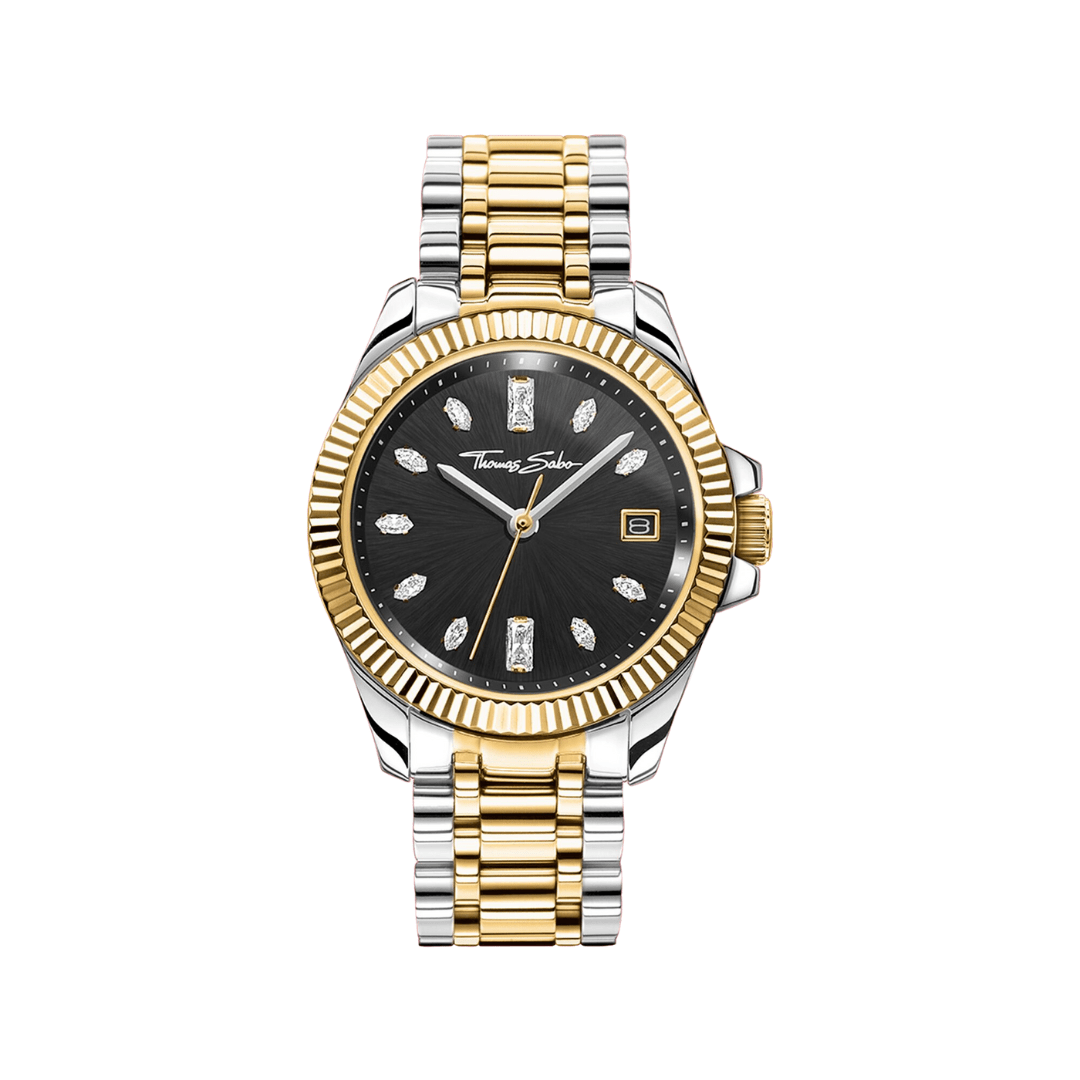 Thomas Sabo Silver and Gold Ladies Watch - MococoThomas SaboWA0370 - 291 - 203 - 33 mm4051245483871Watches and Accessories