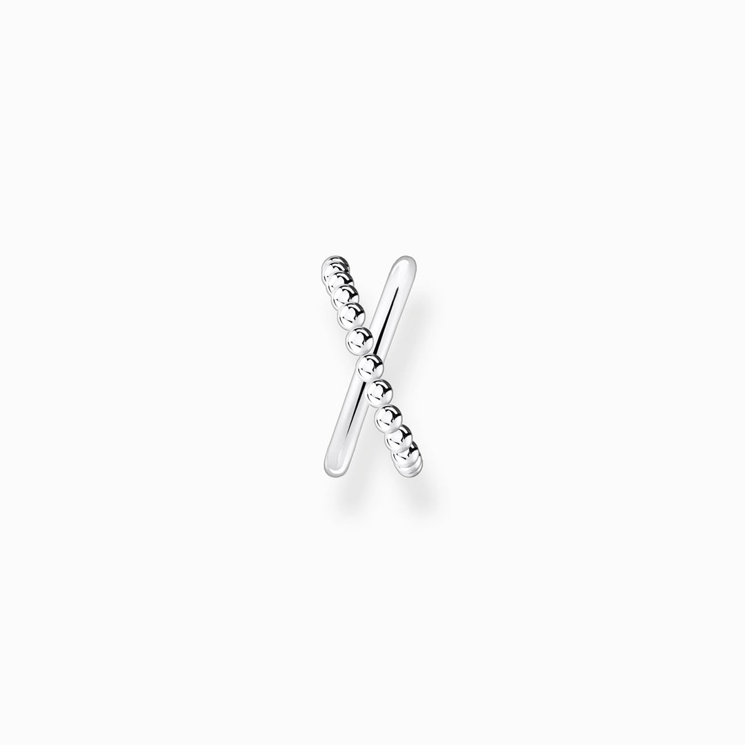 Thomas Sabo Silver Crossed Dots Single Cuff Earring - MococoThomas SaboEC0023 - 001 - 214051245492101Earrings