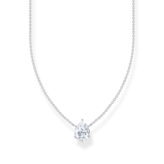 Thomas Sabo Silver Drop Zirconia Pendant Necklace - MococoThomas SaboKE2213 - 051 - 14 - L45V4051245579918Necklaces