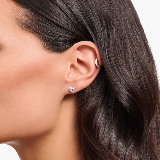 Thomas Sabo Silver Heart Pink Stone Stud Earrings - MococoThomas SaboH2271 - 643 - 94051245563856Earrings