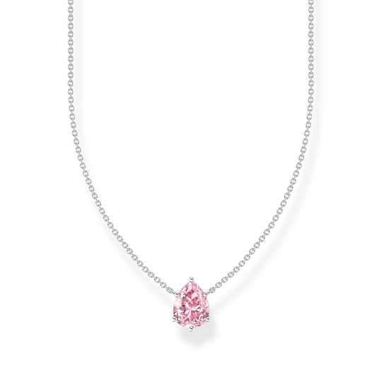 Thomas Sabo Silver Pink Drop CZ Pendant Necklace - MococoThomas SaboKE2213 - 051 - 9 - L45V10039714Necklaces