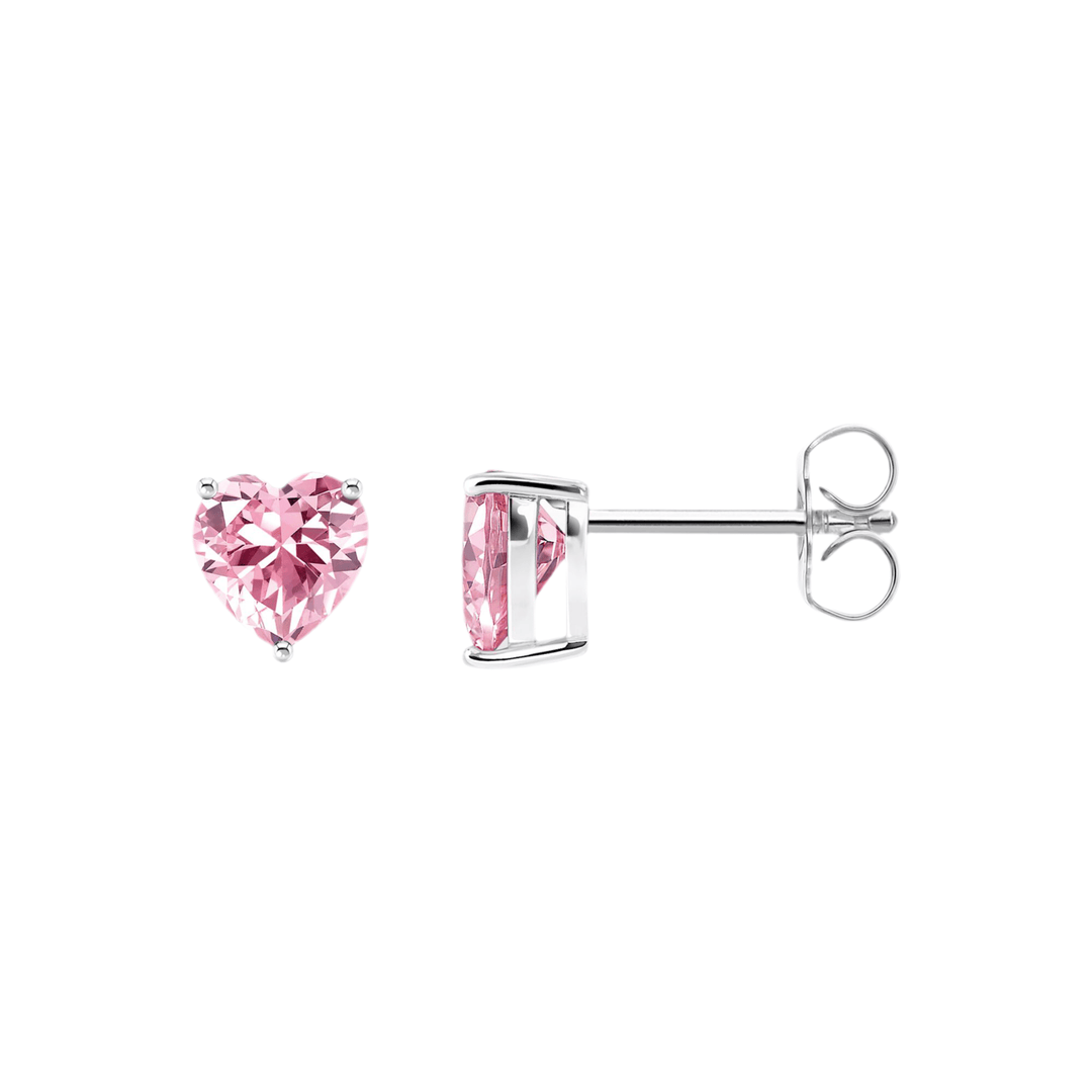 Thomas Sabo Silver Pink Zirconia Heart Stud Earrings - MococoThomas SaboH2306 - 051 - 94051245590470Earrings