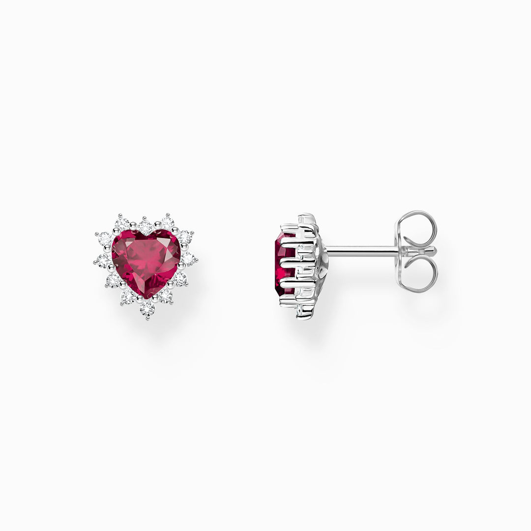 Thomas Sabo Silver Red Heart Romance Stud Earrings - MococoThomas SaboH2315 - 013 - 104051245604207Earrings