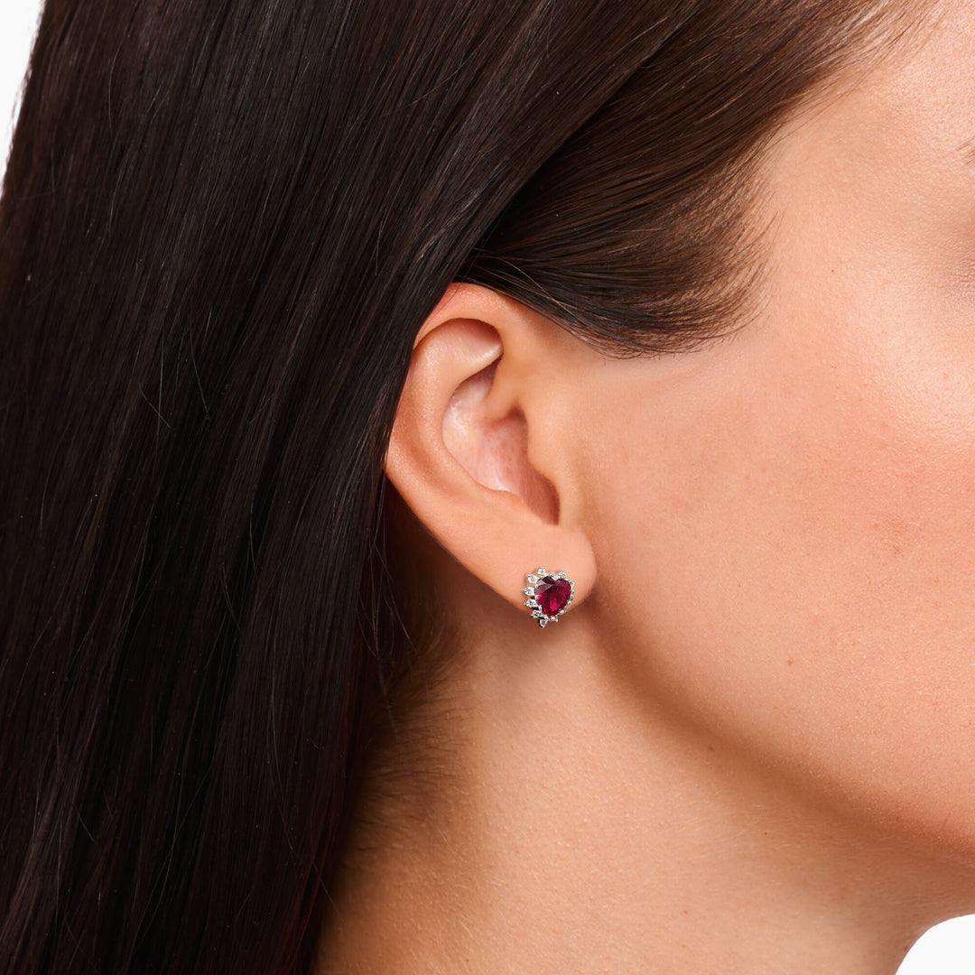 Thomas Sabo Silver Red Heart Romance Stud Earrings - MococoThomas SaboH2315 - 013 - 104051245604207Earrings