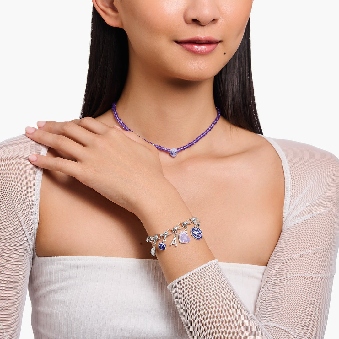 Thomas Sabo Silver Saturn Multicoloured Enamel Charm - MococoThomas Sabo2041 - 041 - 74051245561395Charms & Pendants