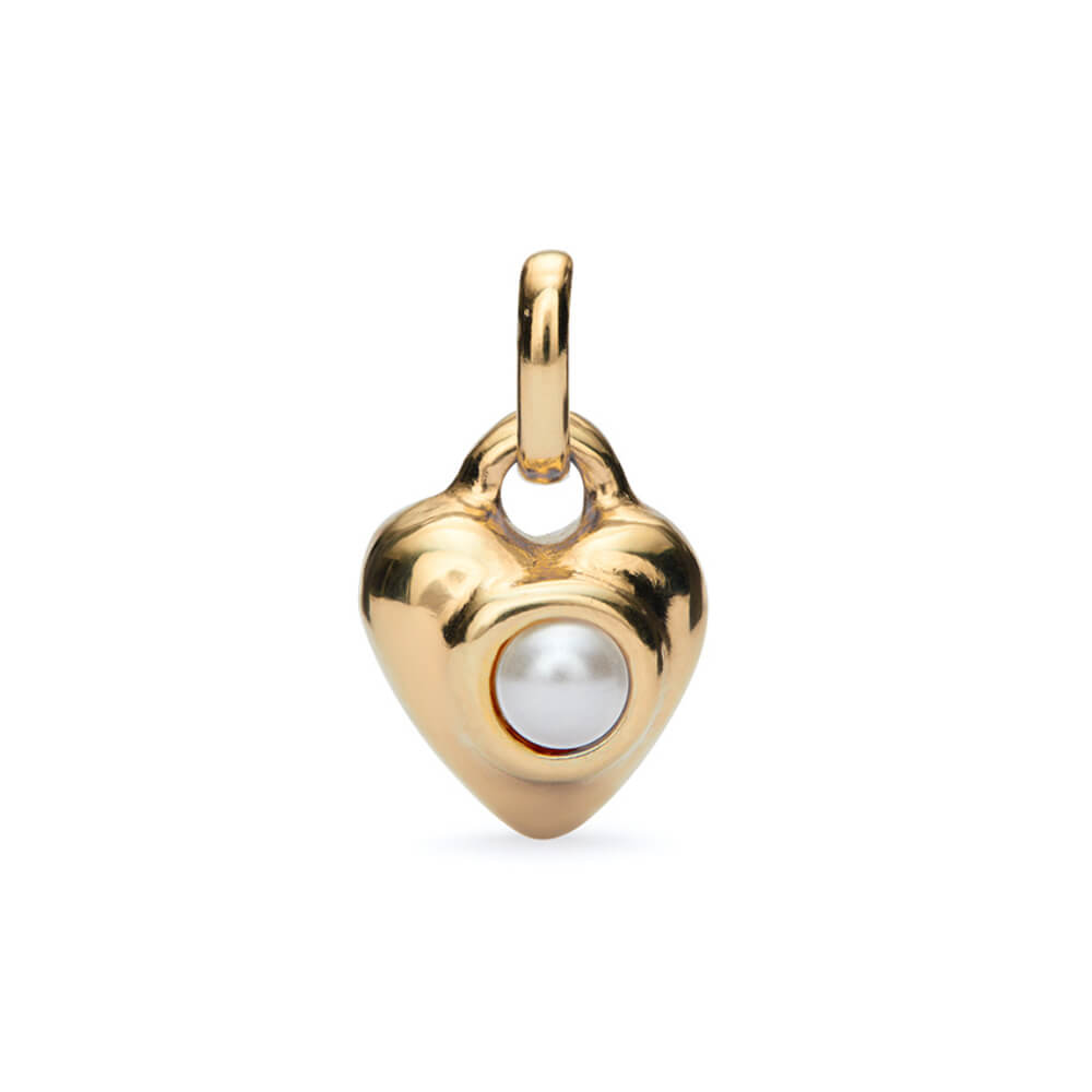 UNOde50 18K Gold - Plated Pearl Charm - MococoUNOde50CHA0214BLCORO0UCharms