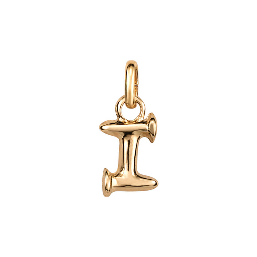 UNOde50 18K Gold - Plated Small Letter I Charm - MococoUNOde50CHA0281ORO0000UCharms