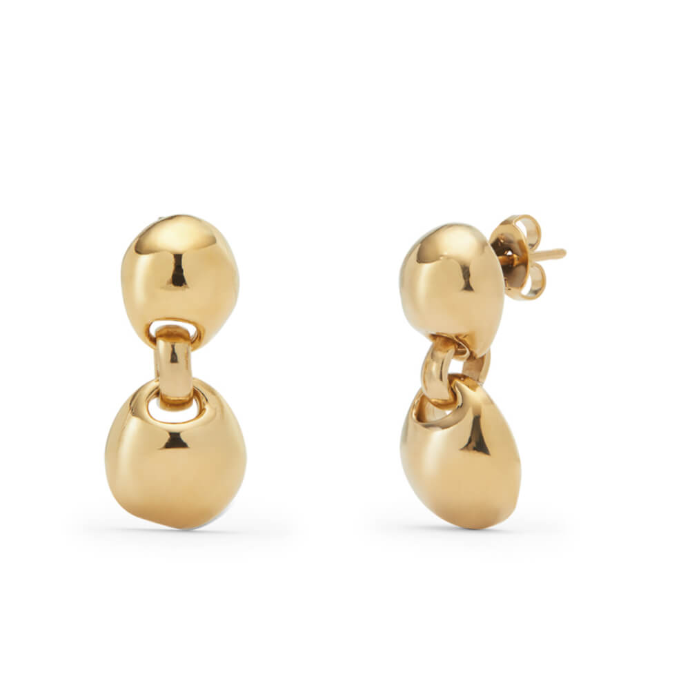 UNOde50 Gold Earrings Two Beads Earrings - MococoUNOde50PEN0993ORO0000UEarrings