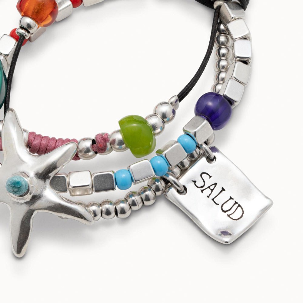 UNOde50 Silver - Plated Bracelet With Resin Stones - MococoUNOde50PUL0892MTLMCLBracelets