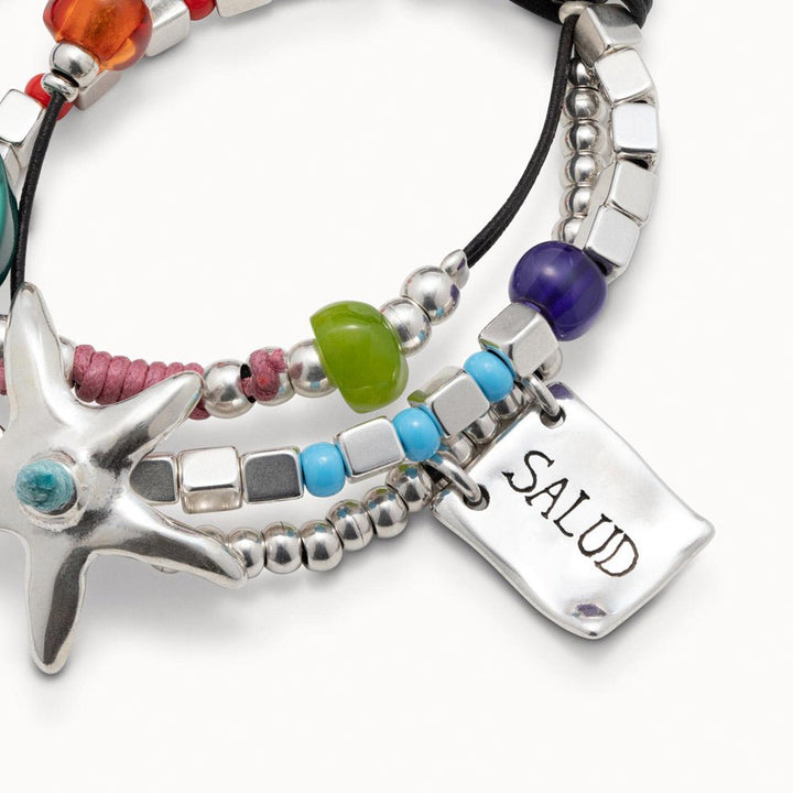 UNOde50 Silver - Plated Bracelet With Resin Stones - MococoUNOde50PUL0892MTLMCLBracelets