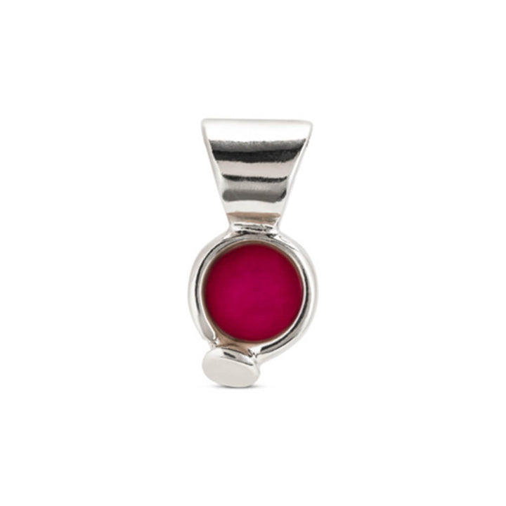UNOde50 Sterling Silver - Plated Agate Stone Charm - MococoUNOde50CHA0136ROJMTL0UCharms