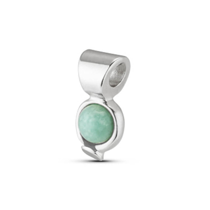 UNOde50 Sterling Silver - Plated Agate Stone Charm - MococoUNOde50CHA0136ROJMTL0UCharms