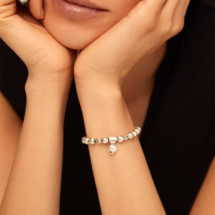 UNOde50 Sterling Silver - Plated Agate Stone Charm - MococoUNOde50CHA0136ROJMTL0UCharms