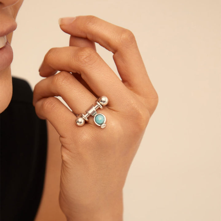 UNOde50 Sterling Silver - Plated Agate Stone Charm - MococoUNOde50CHA0136ROJMTL0UCharms