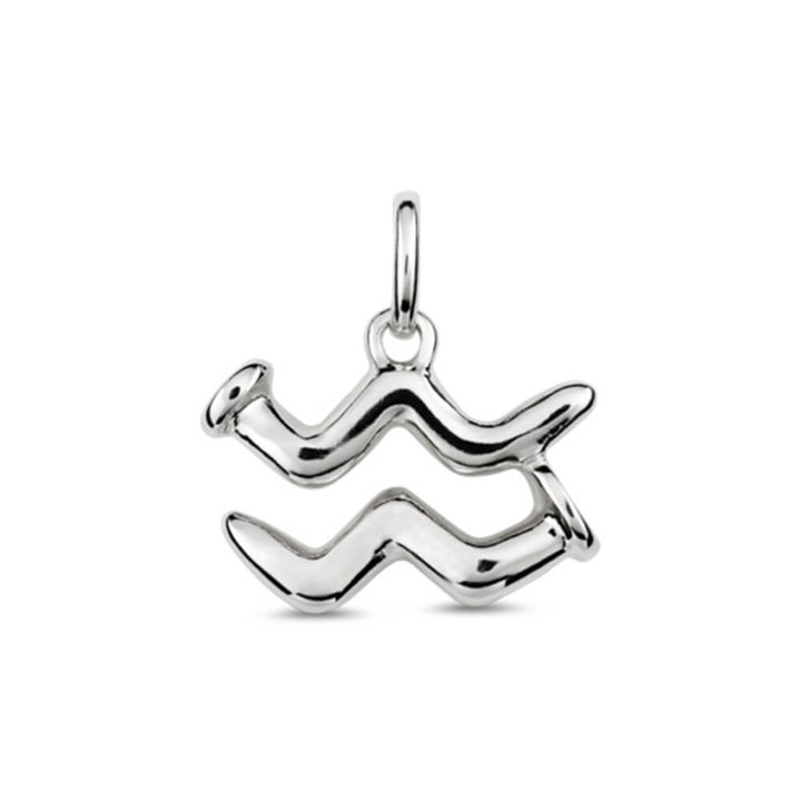 UNOde50 Sterling Silver - Plated Aquarius Shaped Charm - MococoUNOde50CHA0206MTLACU0UCharms