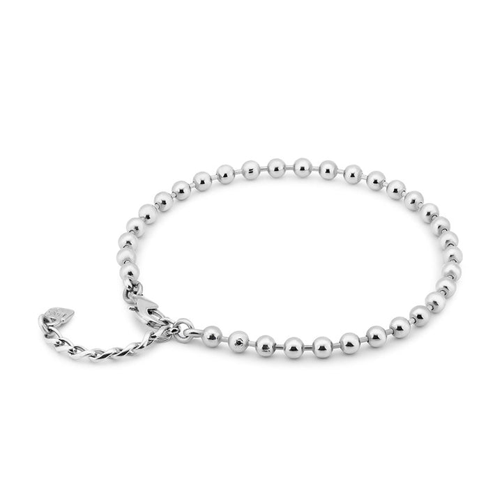 UNOde50 Sterling Silver - Plated Beaded Fornitura Anklet - MococoUNOde50TOB0030MTL0000UType_Anklets