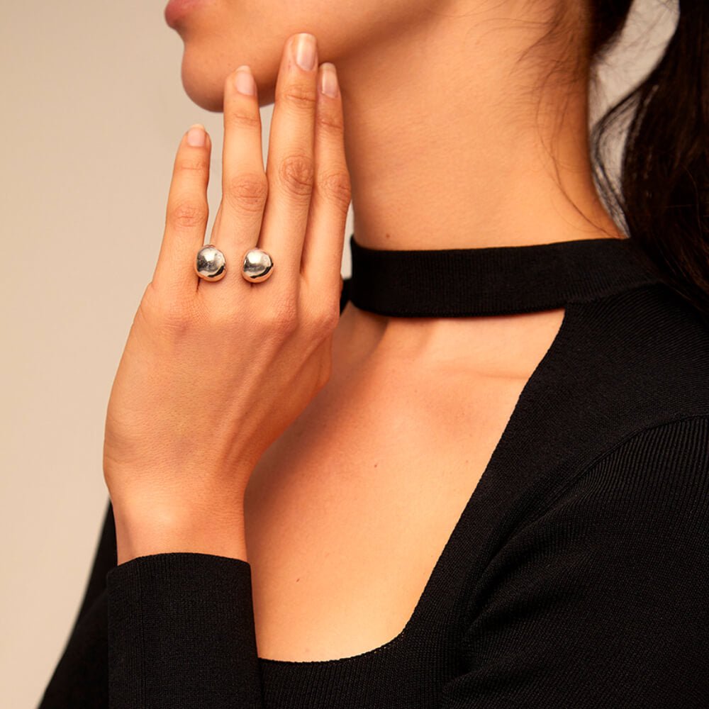 UNOde50 Sterling Silver - Plated Beads Ring - MococoUNOde50ANI0572MTL0000LRings