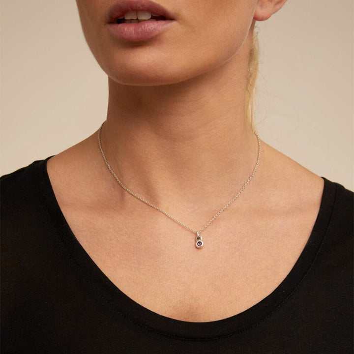 UNOde50 Sterling Silver - Plated Blue Crystal Round Shaped Charm - MococoUNOde50CHA0180MTLRSA0UCharms